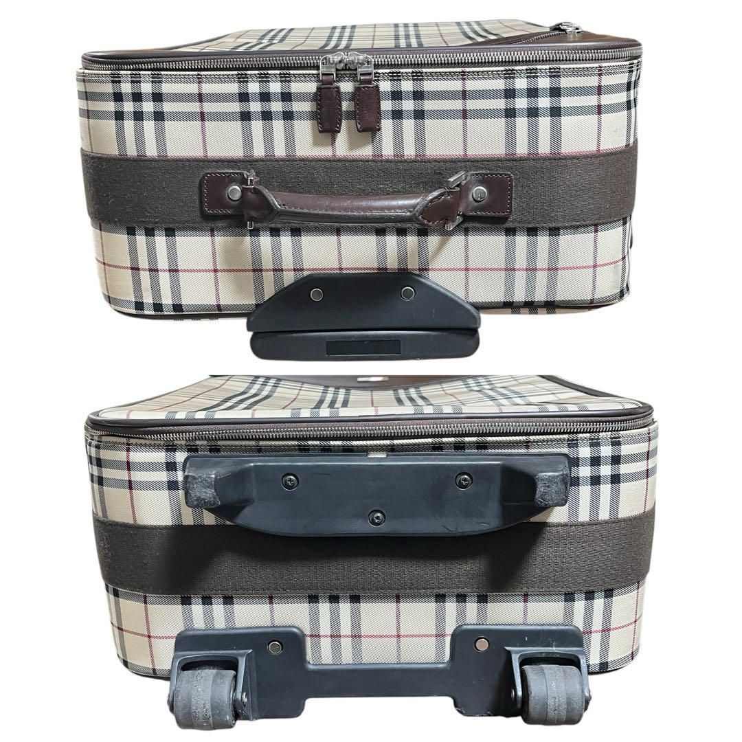 良品 1980 BURBERRY キャリーケース トラベル ノバチェック 南京錠