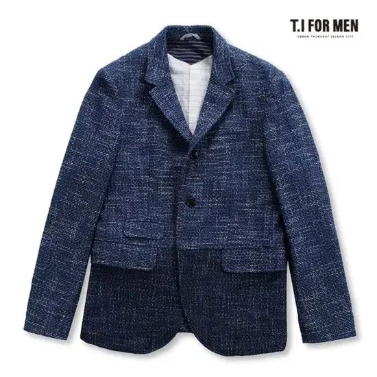 T.I for men ネイビー ぼかし 綿 ジャケット ブレザー トップス 100 サイズ