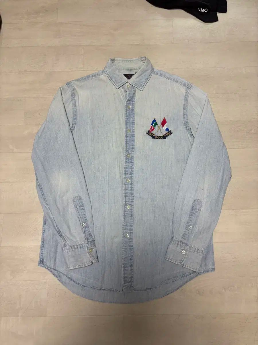 プーロ フラッグ ストリーマー シャンブレー シャツ M