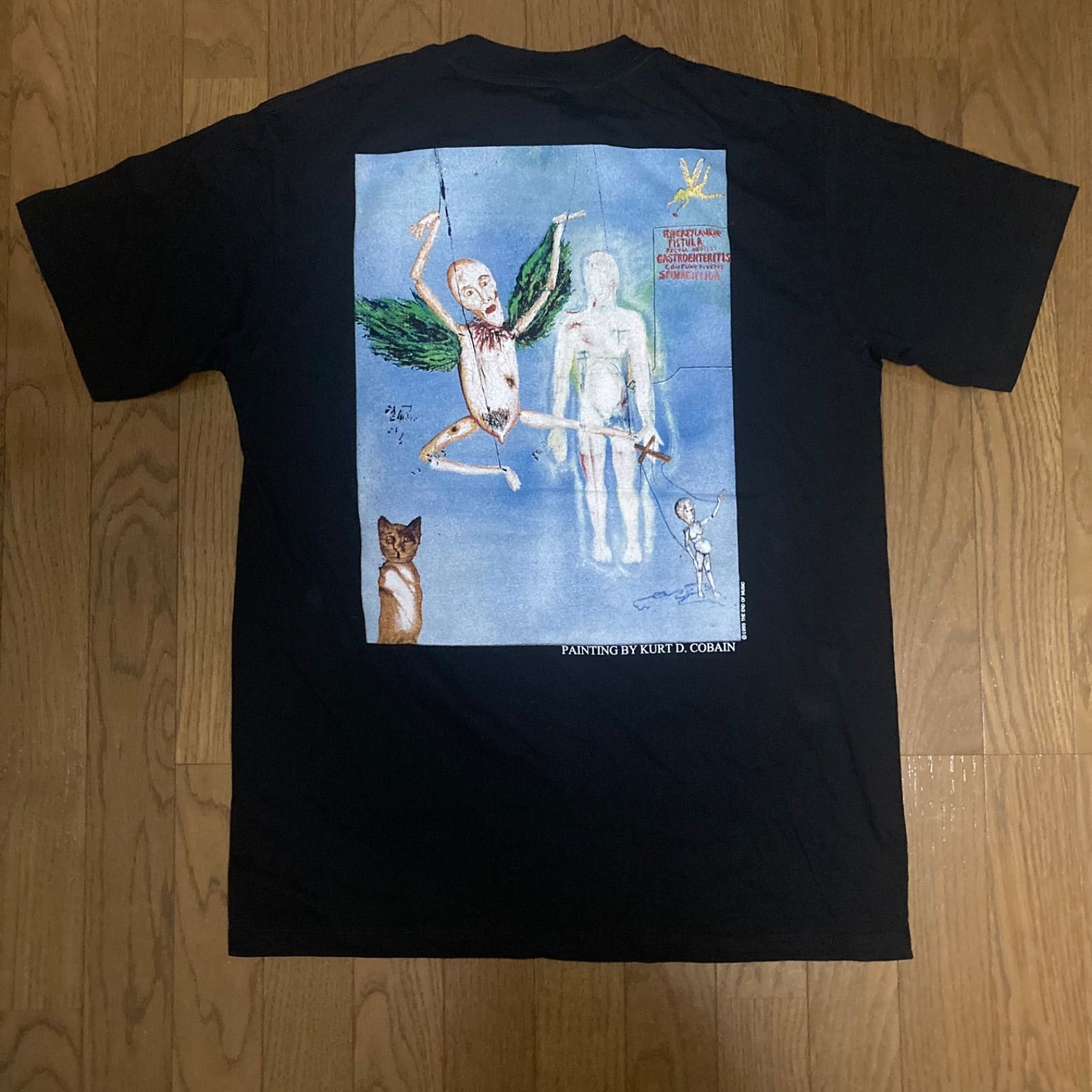 未着用美品 Kurt D.Cobain カートコバーン NIRVANA Tシャツ ニルヴァーナ ビンテージスタイル プリントTシャツ アメリカ製 追悼  黒① - メルカリ