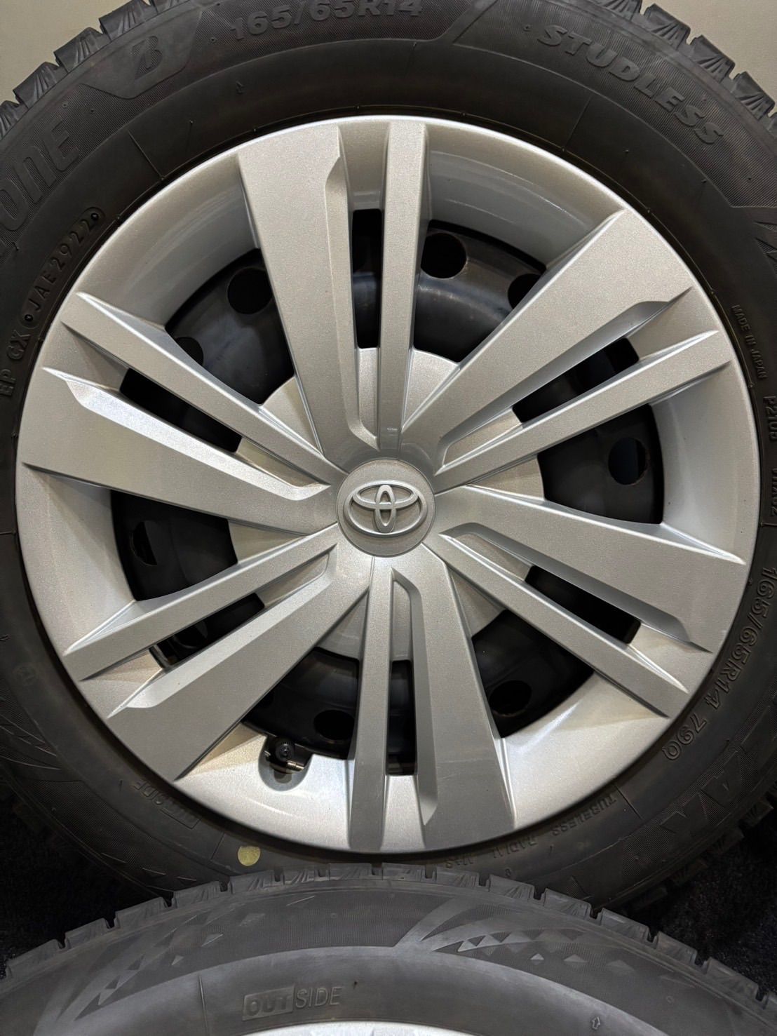 ルーミー 165 65 14インチ 純正アルミホイール サマータイヤ 2本セット