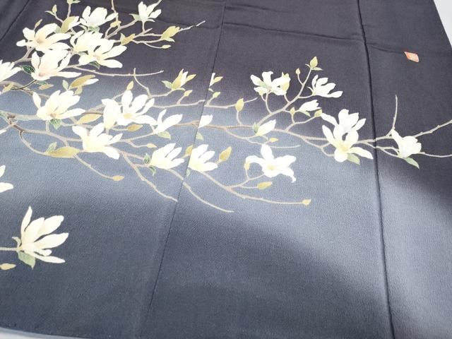 平和屋本店□極上 名門染元 秀美 十日町友禅 訪問着 木蓮 暈し染め 鬼