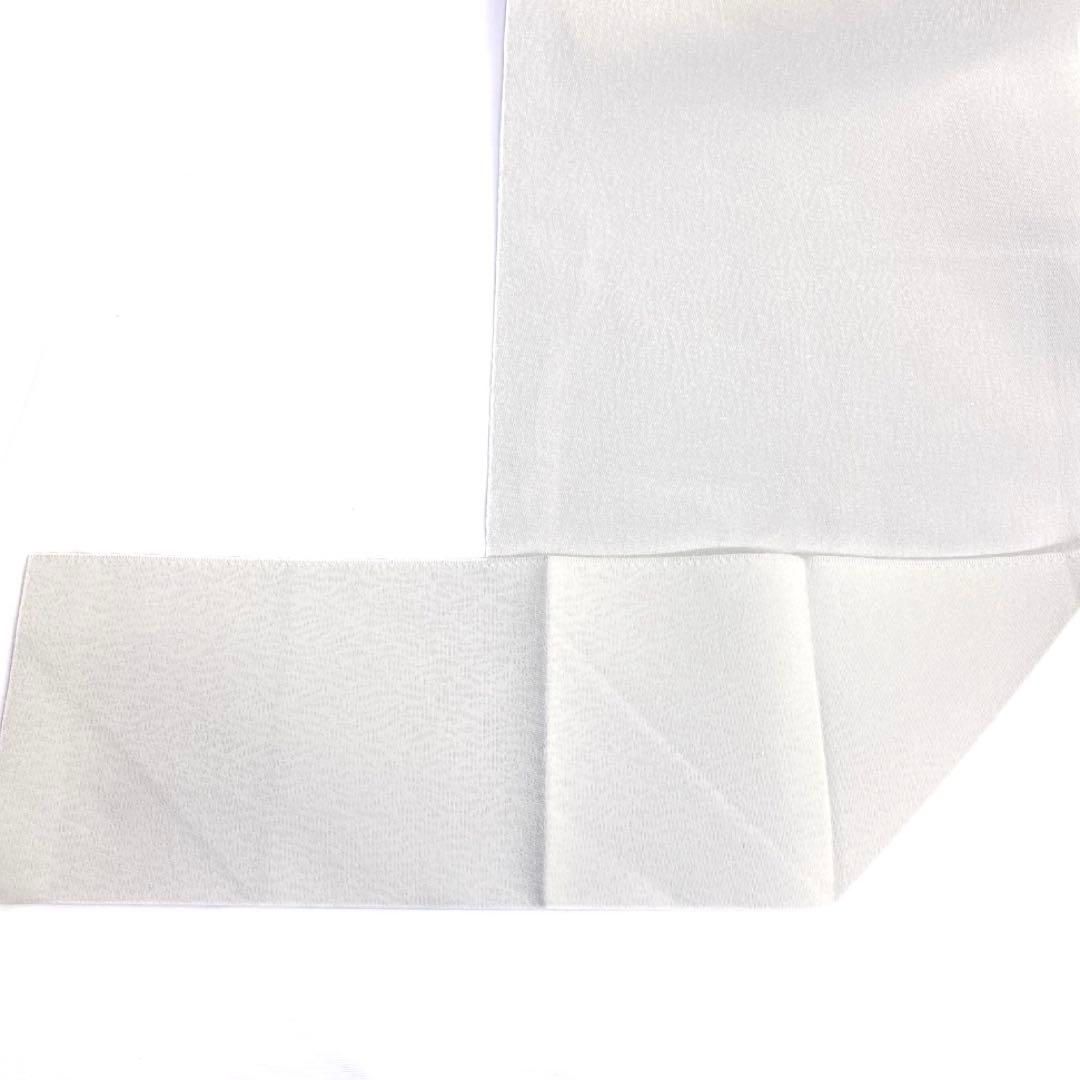 名古屋帯 松葉仕立て 鈴 リーフ 円弧 銀通し 着物 075a d