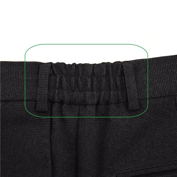 ノータック 袖口3つ釦