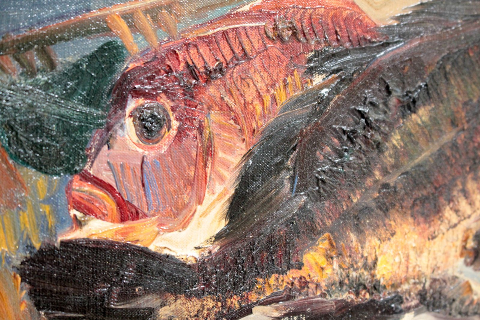 ☆上野山清貢☆ 「やまめ」 水彩画 ◇帝展特選・北海道新聞社文化賞◇ 上野山 清貢『魚』油彩画【真作保証】 絵画 - メルカリ