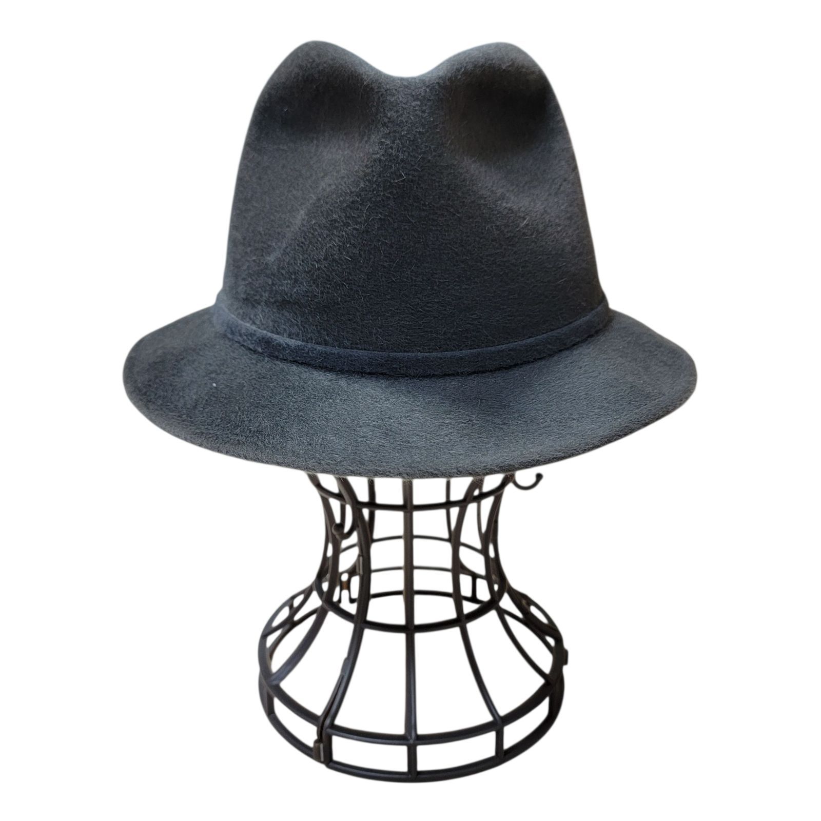 VINTAGE ヴィンテージ 50 S チャーチル Churchill ラビットファーフェルトハット 7 3 8 フェドラハット 中折れ帽子 ソフト帽