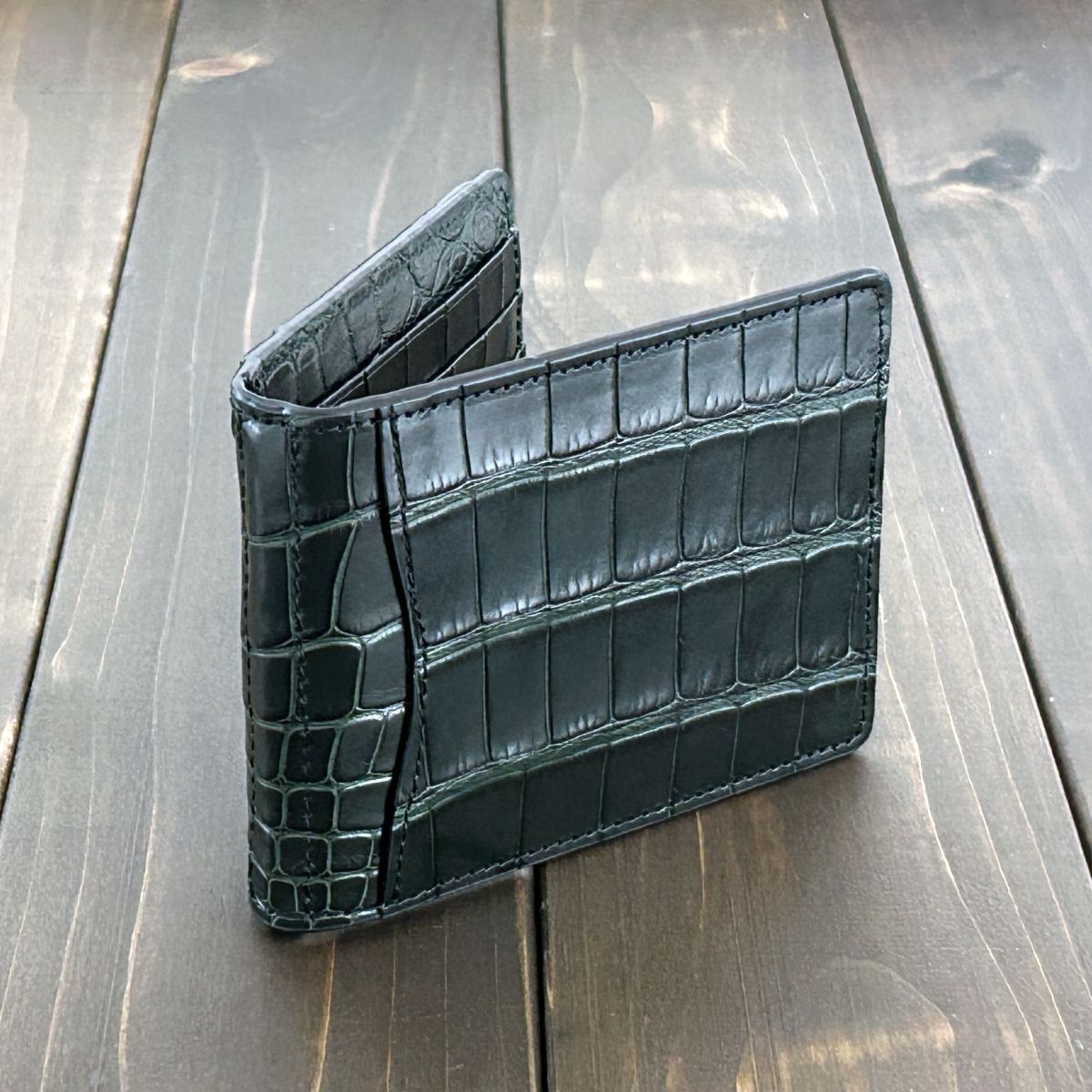 アリゲーター 無双 マネークリップ ボトルグリーン