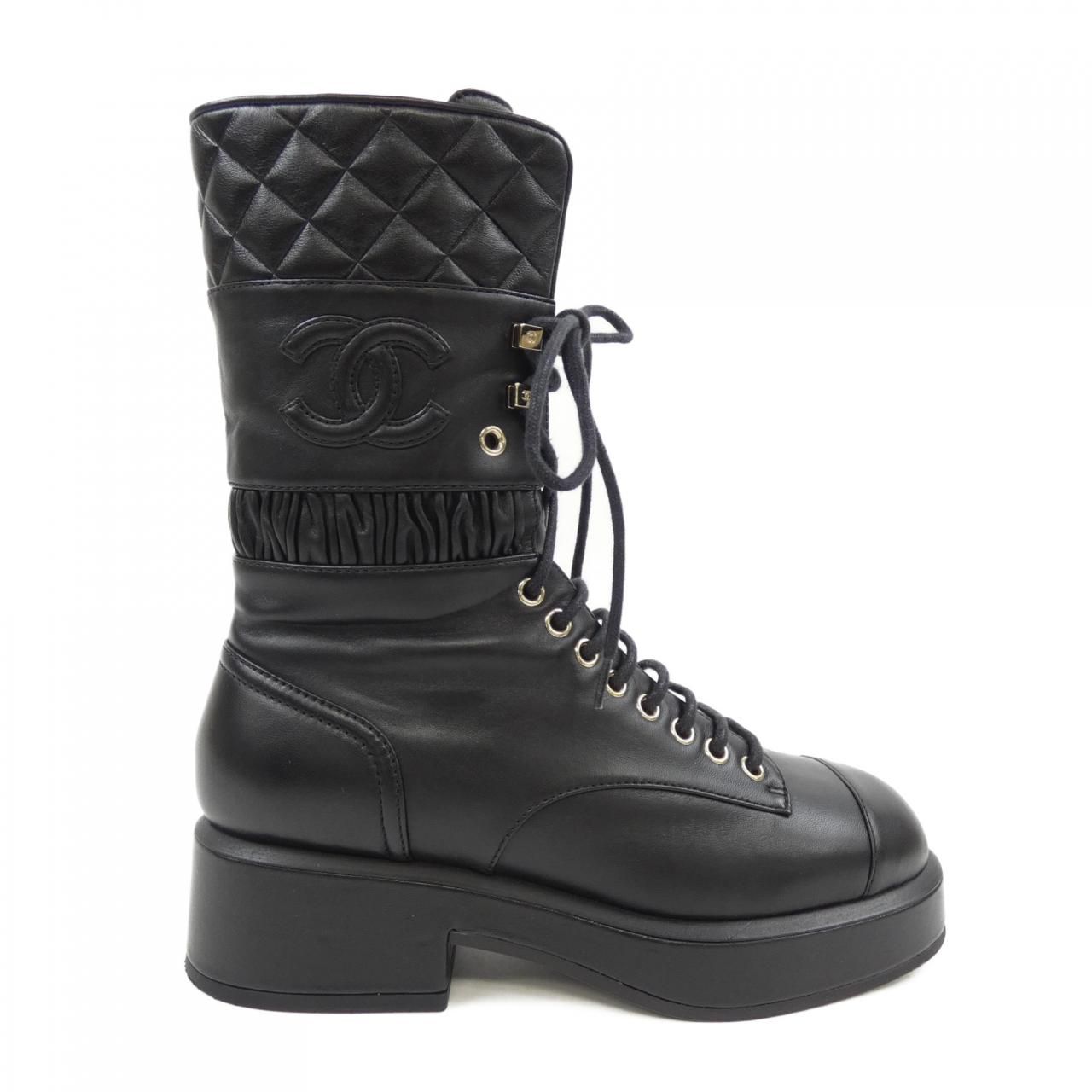 シャネル CHANEL レースアップ LACE UP G37956X01000 ブーツ