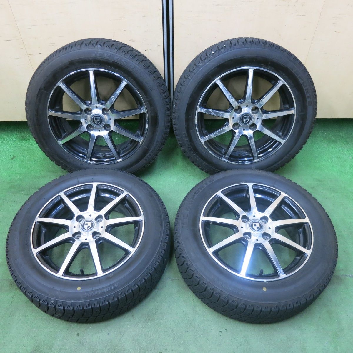 バリ溝 23年 ほぼ10分 スタッドレス 175 65R15 アイスエスポルテ GALERIA ガレリア 15インチ PCD100 4H 5092701SKス