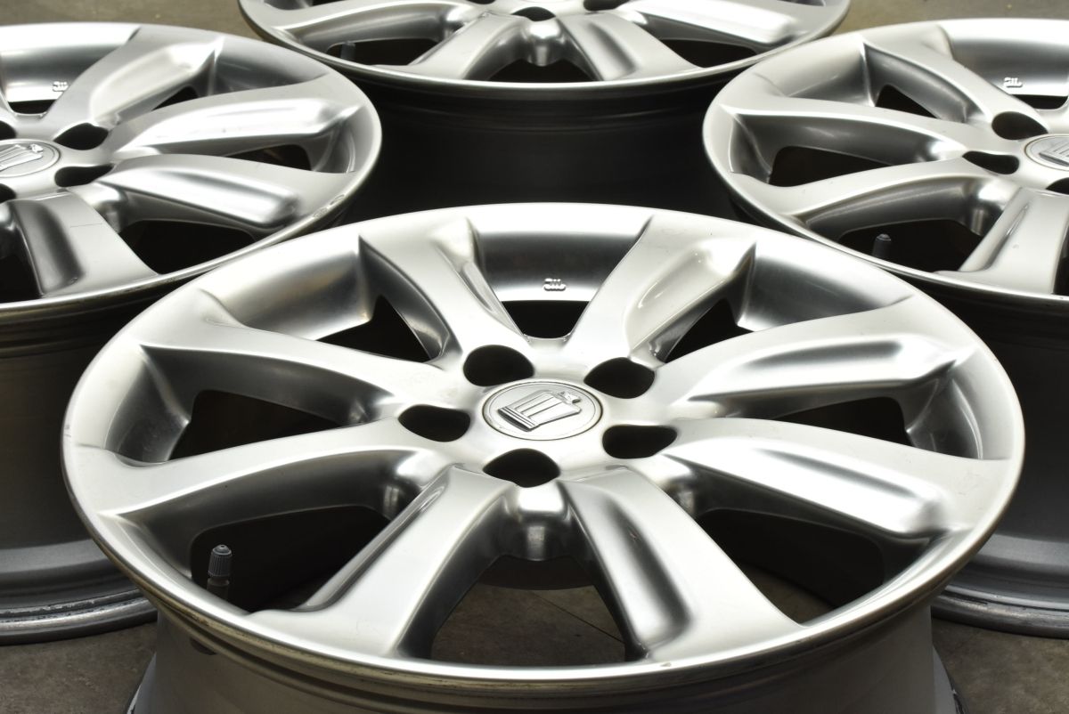 程度良好品 トヨタ 200 クラウン アスリート 前期 純正 18in 8J 45 PCD114.3 4本 マークX プリウスα アルファード ヴェルファイア