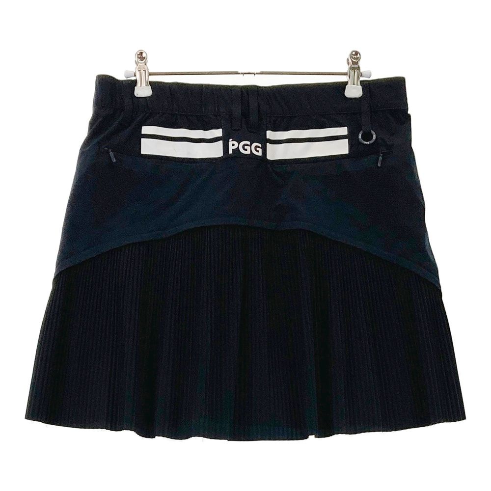 サイズ 2 PGG PEARLY GATES パーリーゲイツ プリーツ スカート ネイビー系 240101536881 ゴルフウェア レディース ストスト