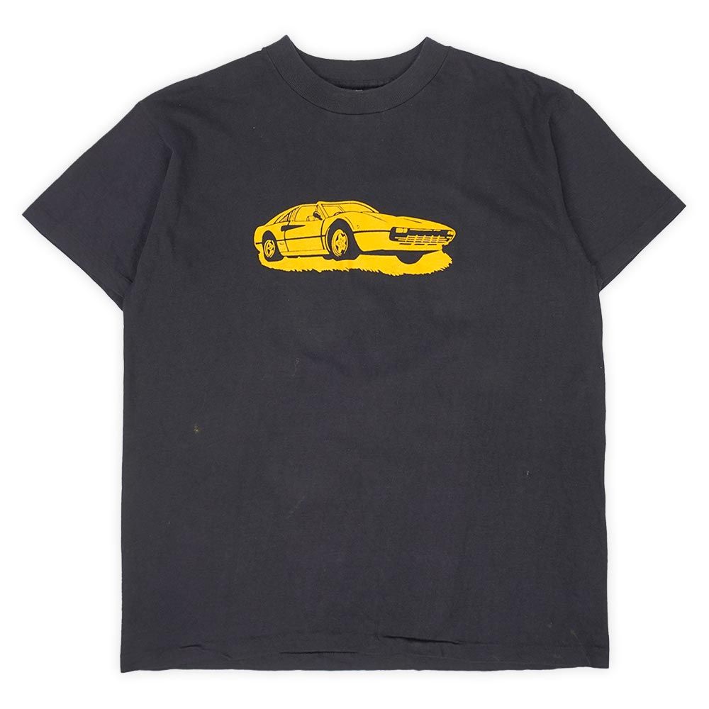 フェラーリ Ferrari 80s 80年代 両面プリントTシャツ ロゴ 車 珍品 