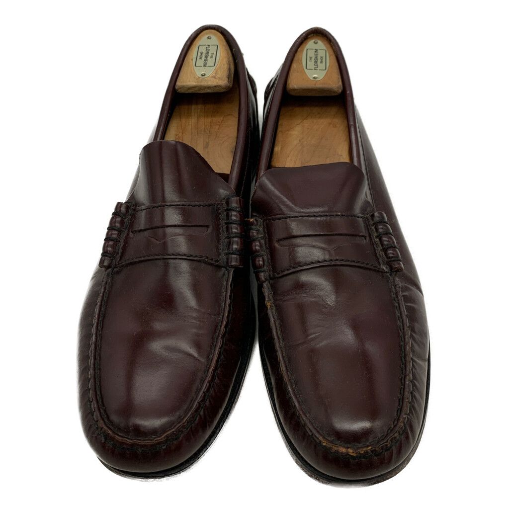 FLORSHEIM フローシャイム コインローファー レザーシューズ ワイン