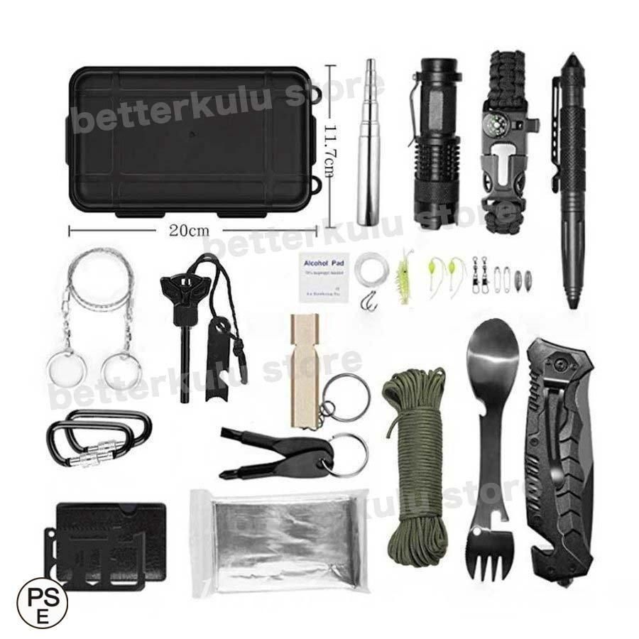 survival グッズ 14-in-1 Survival Gear Kit for Men - Perfect Christmas