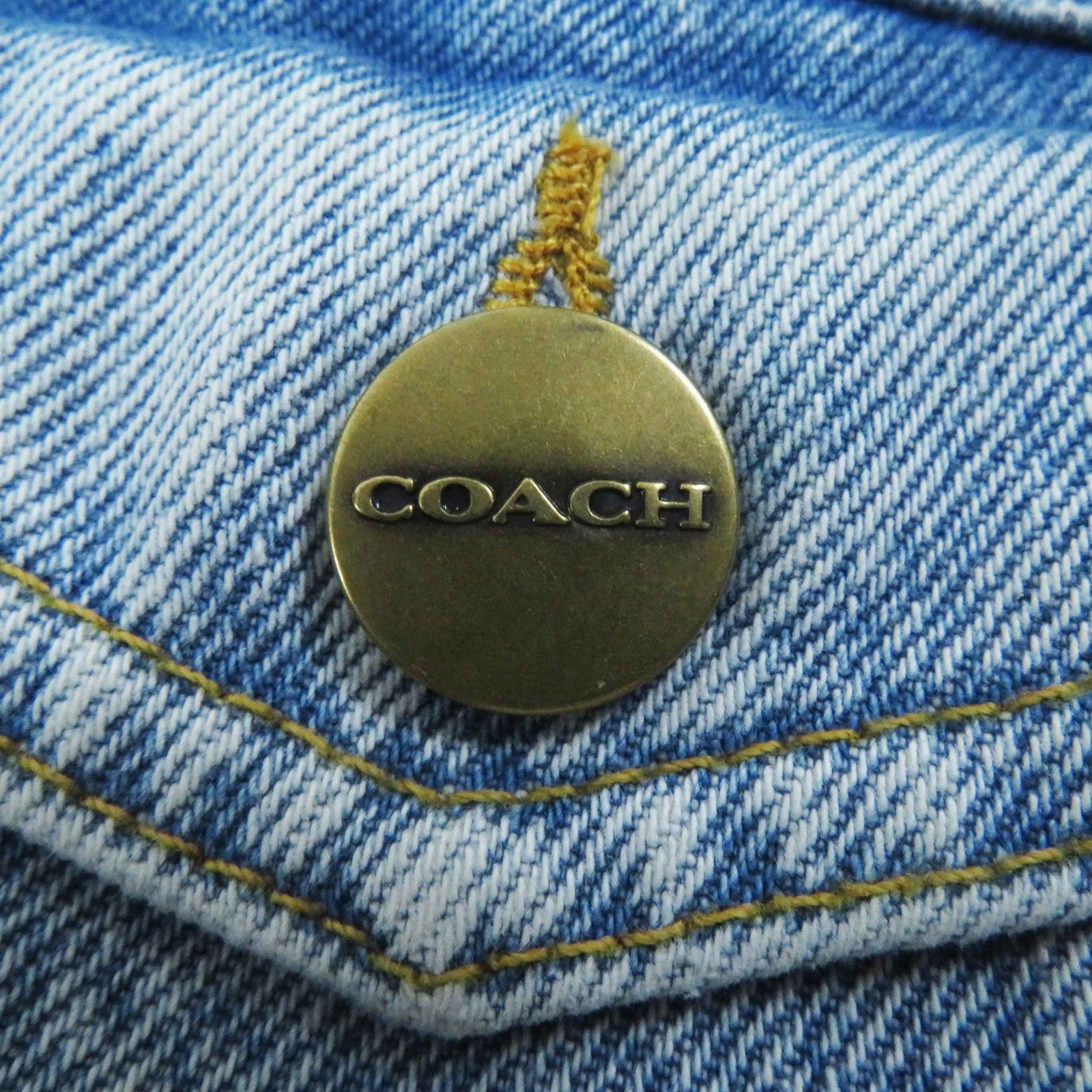 COACH コーチ CS109 コットン デニムジャケット 楽天市場】未使用品◎COACH コーチ CS109 コットン ロゴレザー