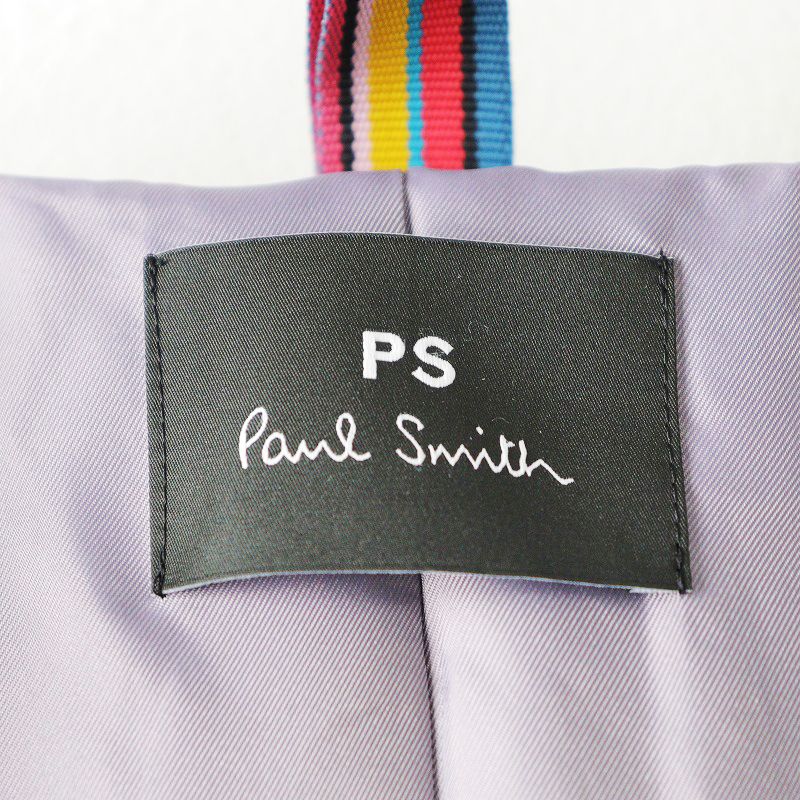 秋冬 ピーエス ポールスミス PS Paul Smith ウールカルゼ フーデッドコート 42/サックスブルー フードジャケット【2400013850056】