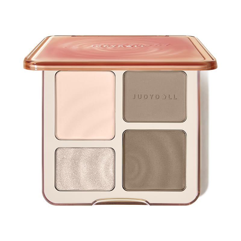 日本公式 JUDYDOLL メリハリマスターパレット 中国コスメ ハイライト シェーディング 立体感 小顔 (#01 クールトーン) 