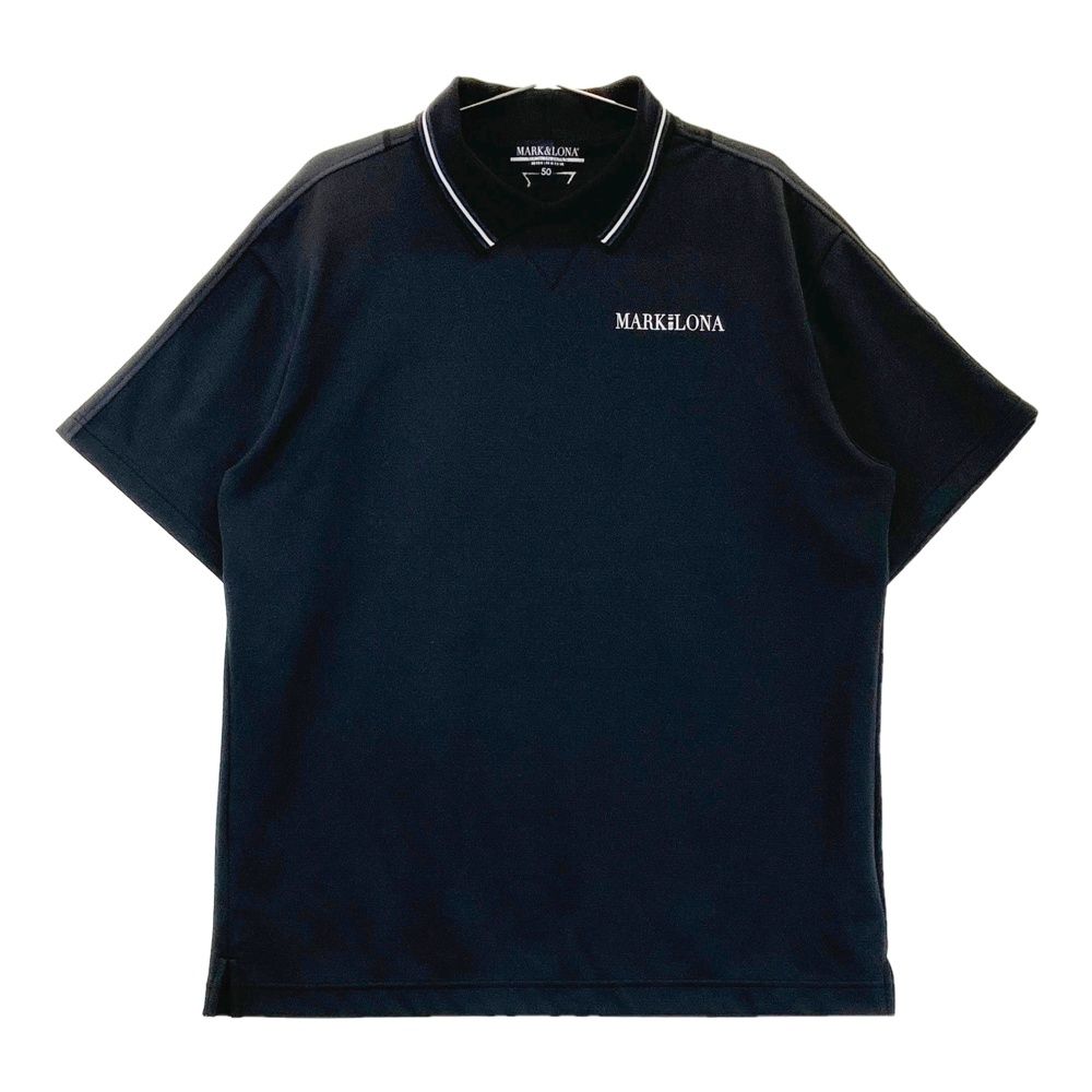 サイズ 50 MARK-LONA マークアンドロナ モデル 襟付き 半袖Tシャツ ブラック系 240101463941 ゴルフウェア メンズ ストスト