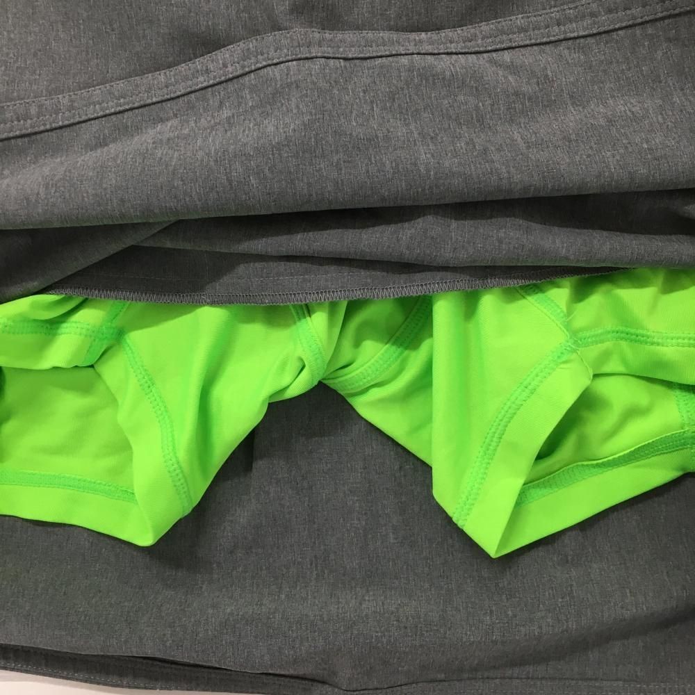 超美品】RLXラルフローレン スカート グレー×蛍光グリーン バックロゴ