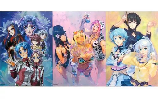 クリアファイル 集合 描き下ろしA4クリアファイル3種セット スーパーロボット大戦 鋼の超感謝祭2016