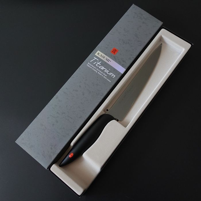 KASUMI Titanium 包丁セット ダイヤモンドシャープナー付き スミカマ