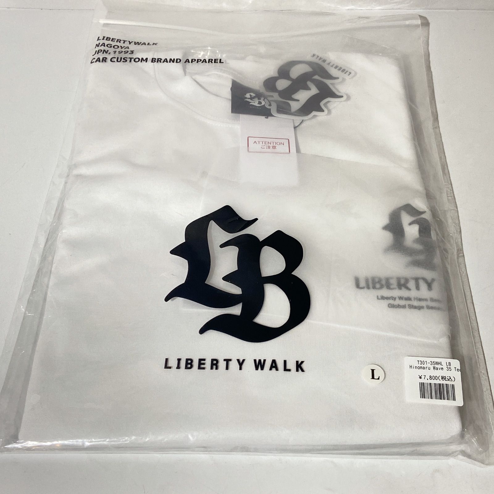 未使用品】LIBERTY WALK リバティーウォーク LB Hinomaru Wave 35 Tee