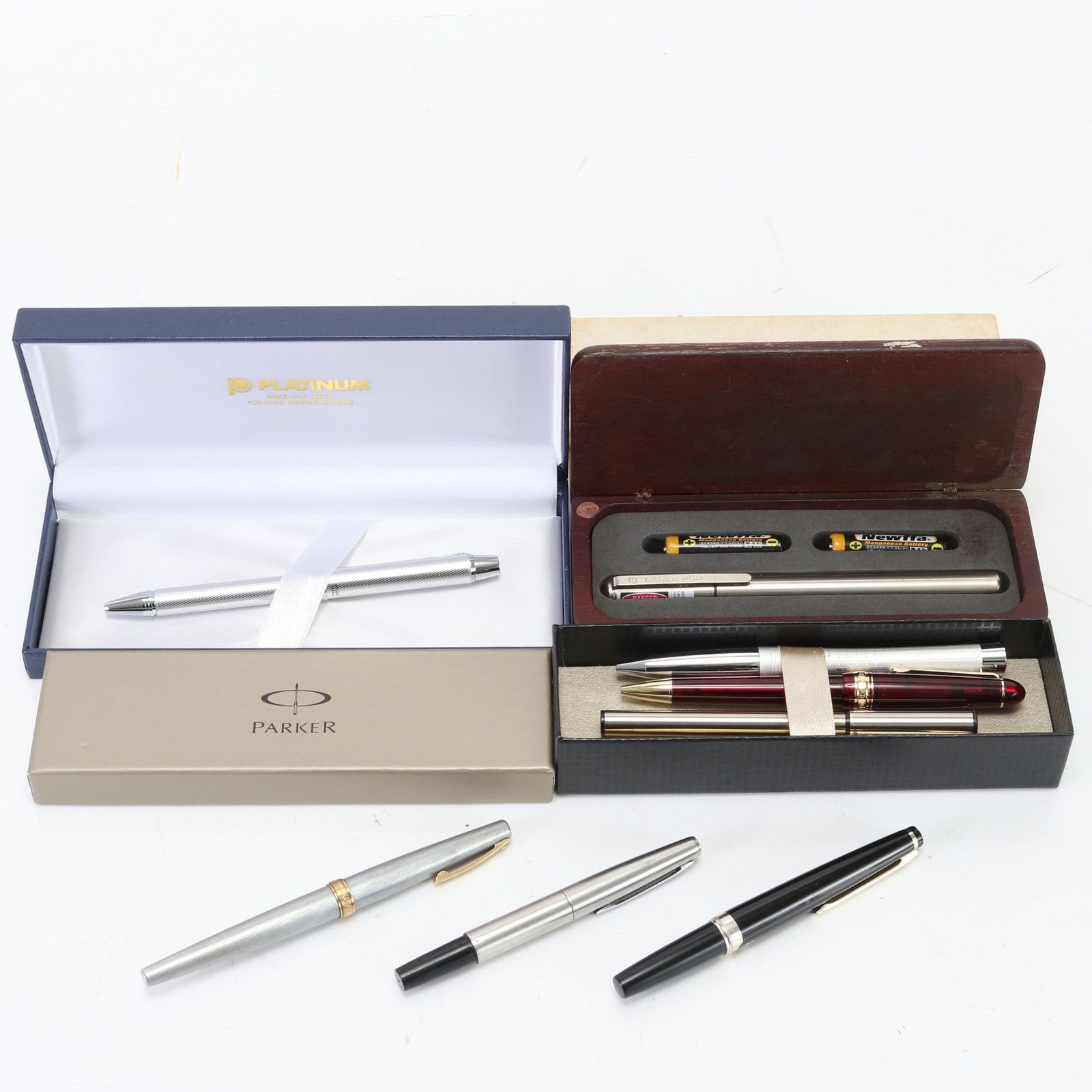 まとめ 9点 セット パーカー パイロット 万年筆 ボールペン 14K 