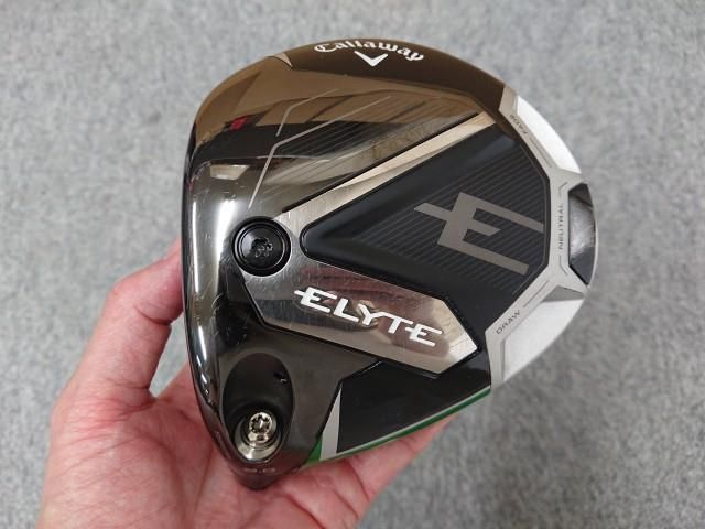 【美品コース未使用】ELYTE ドライバー9°（ヘッドのみ） キャロウェイ エリート ドライバー ELYTE 9° 1W ヘッド 希少 美