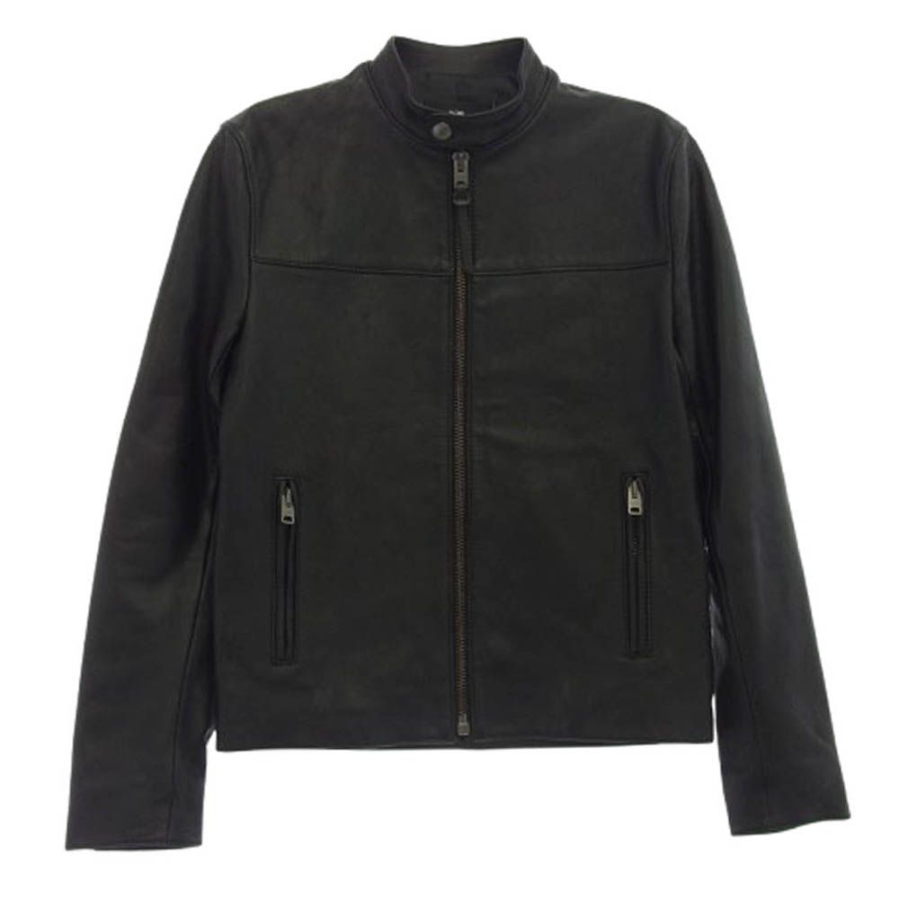 COACH コーチ レザージャケット　シングルライダースジャケット　XS COACH ブラックレザー シングルライダースジャケット XS