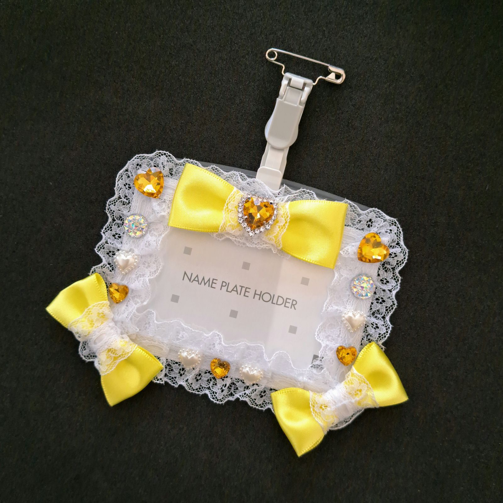 推し活グッズ 名札ケース 推し活名札 イエロー 黄色担当 ネーム