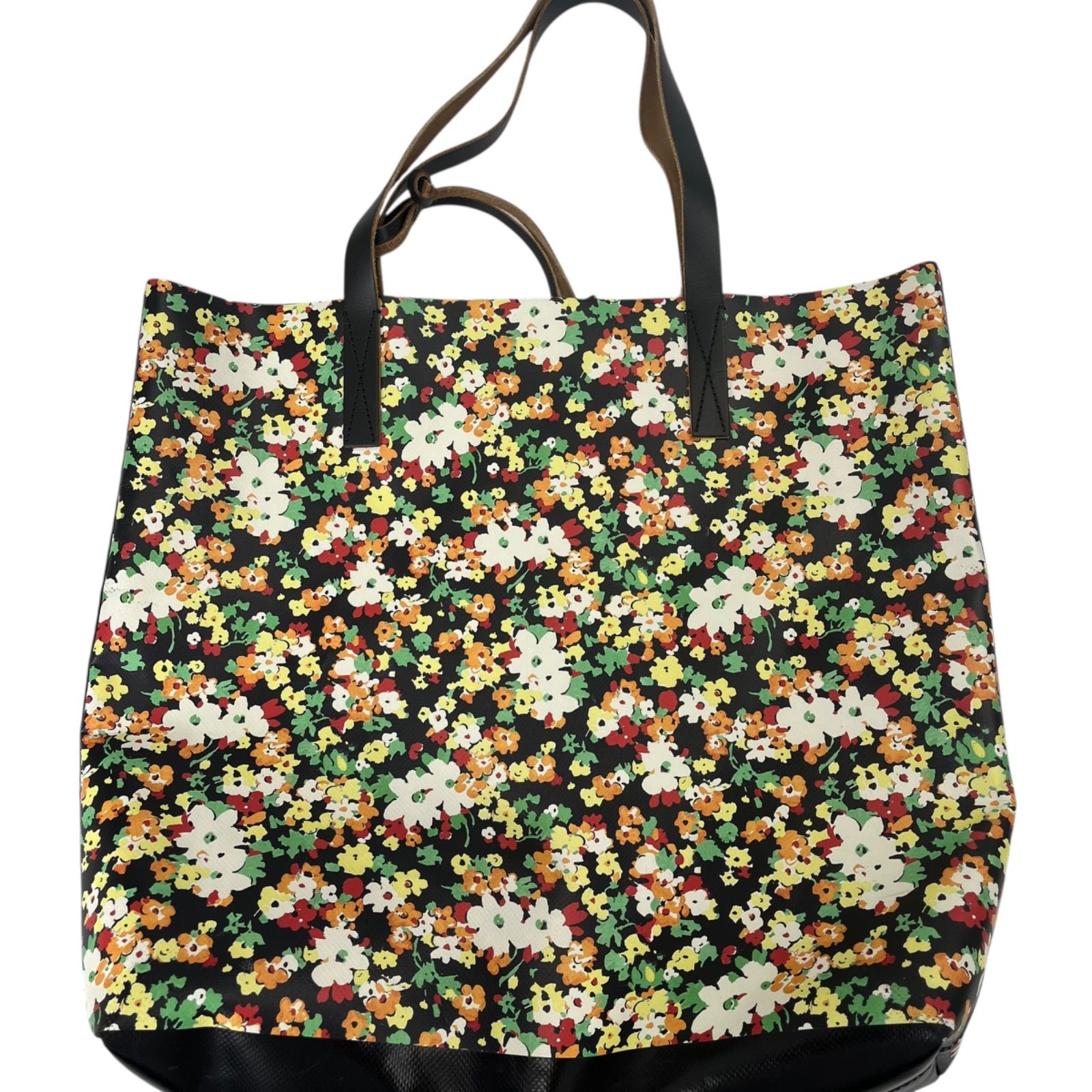 マル二 MARNI トートバッグ 花柄 LOVERS PRAIRIE ショッピングバッグ 