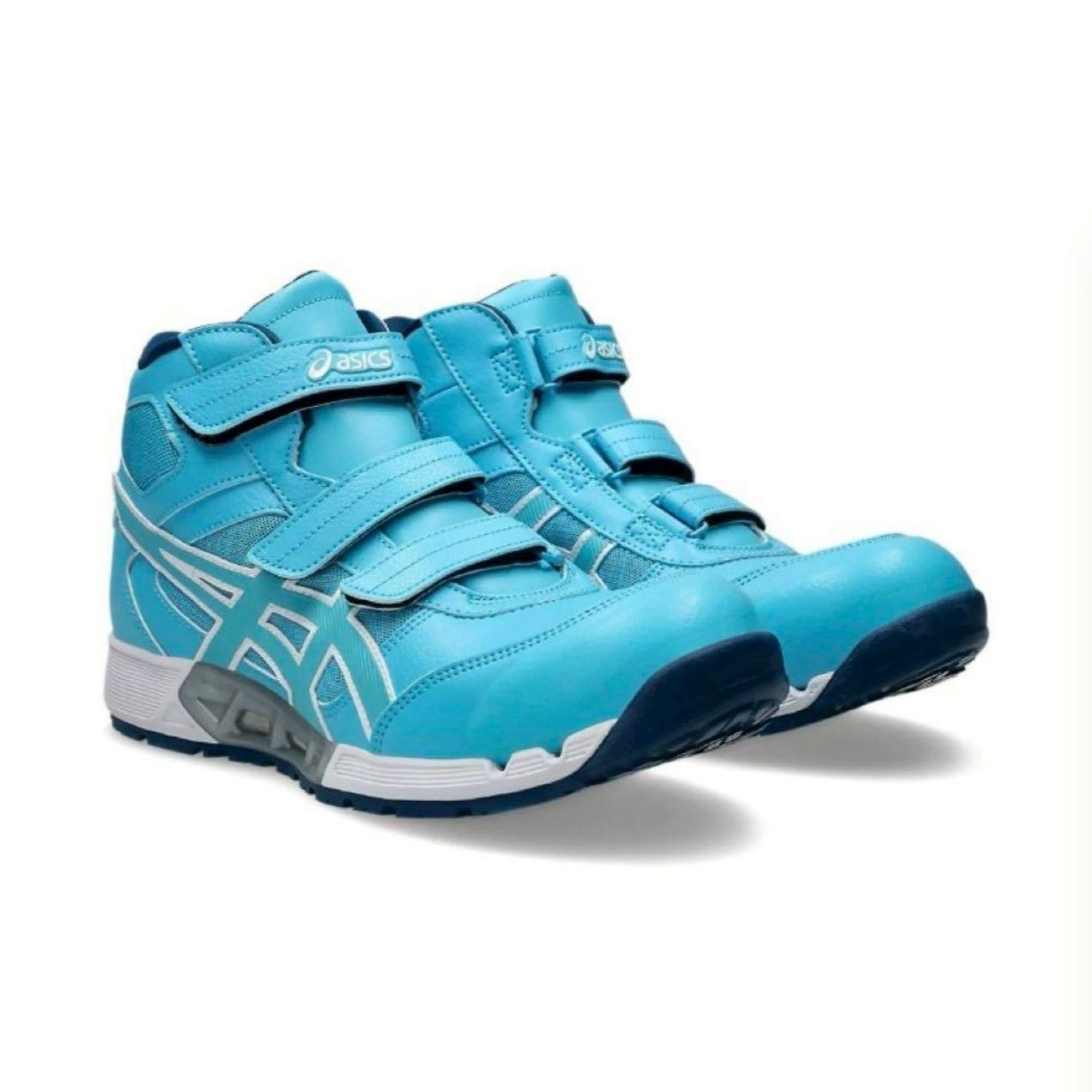 アシックス ウィンジョブ cp308 水色 品 アクアリウム26.0