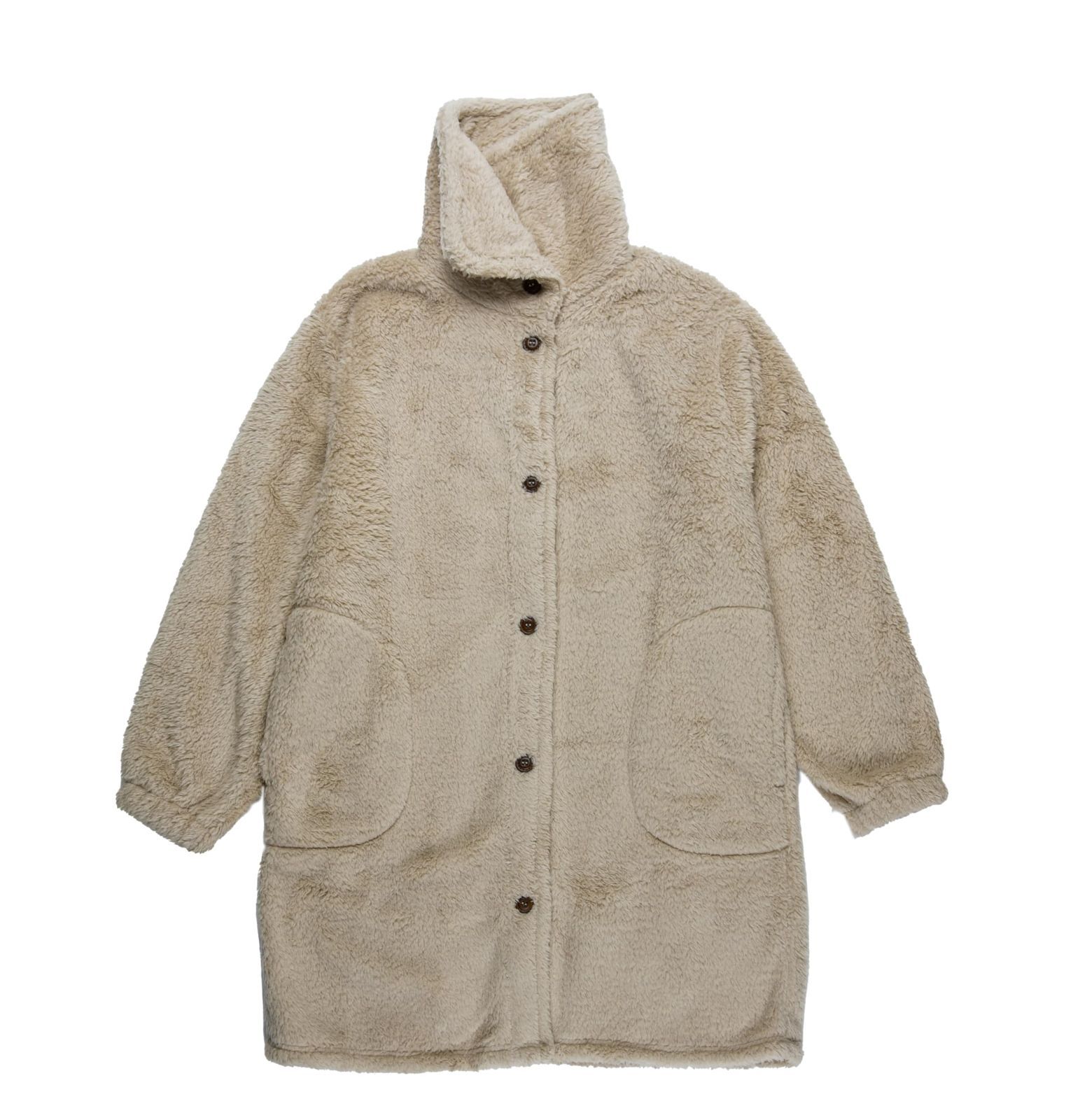 新品 [ブロッコリーハウス] 着る毛布 レディース 洗える 軽量 厚手 温かい もこもこ ルームウェア ひざ丈 秋冬 ふわふわ フリーサイズ 首 無地
