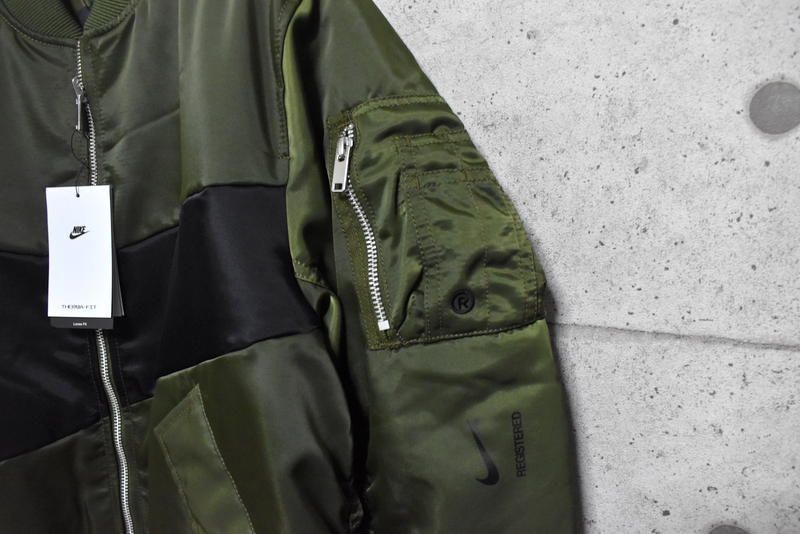 NIKE SYNFL SWOOSH ボンバージャケット M MA-1 中綿 DD6056-326 シンセティックフィル スウッシュ  BOMBER|mercariメルカリ官方指定廠商|Bibian比比昂代買代購