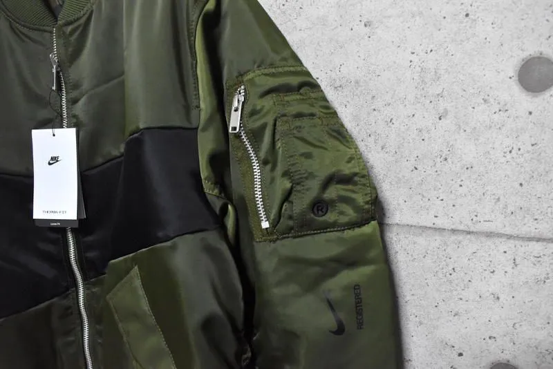 NIKE SYNFL SWOOSH ボンバージャケット M MA-1 中綿 DD6056-326