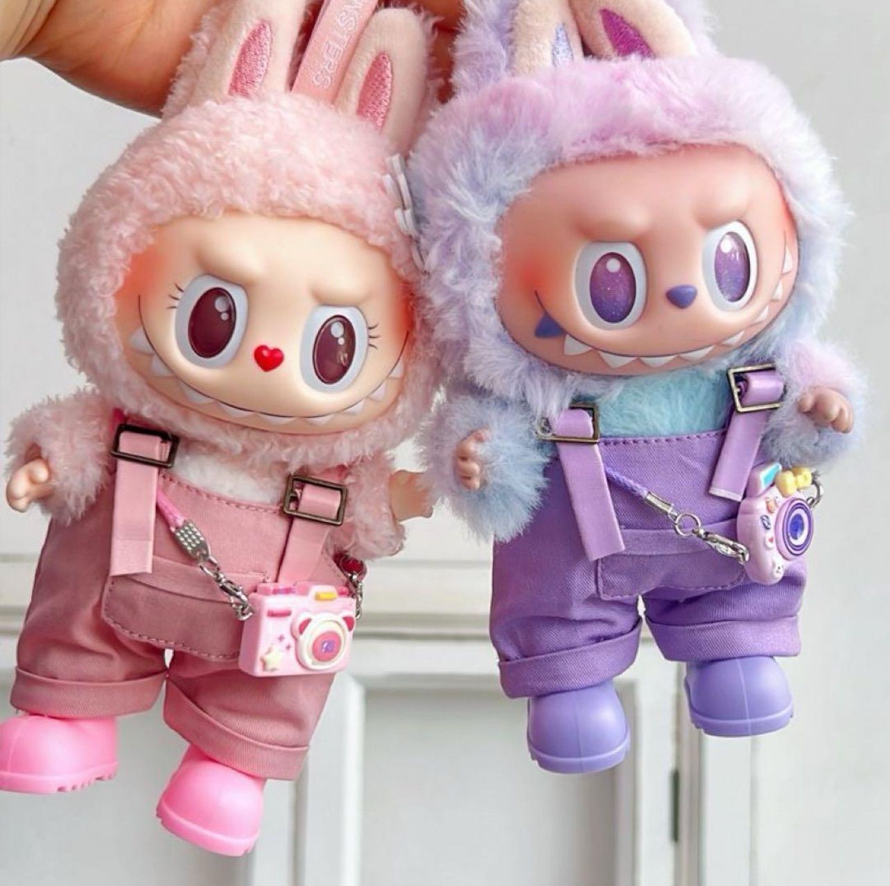 【4着セット】LABUBU ラブブ 着ぐるみ服 ぬい服 着せ替え服 ラブブ服 LABUBU ぬいぐるみ着 ぬい服 ラブブ 着せ替え服 4点