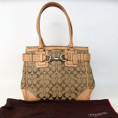 COACH】 コーチ トートバッグ シグネチャー 10247 レディース【中古】5