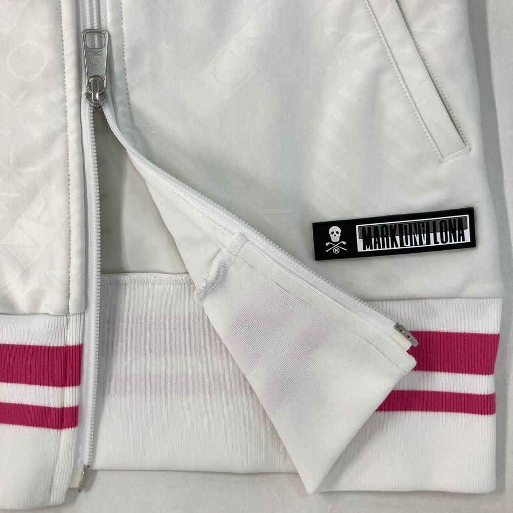 サイズ：38 MARK&LONA マークアンドロナ ジップジャケット 総柄