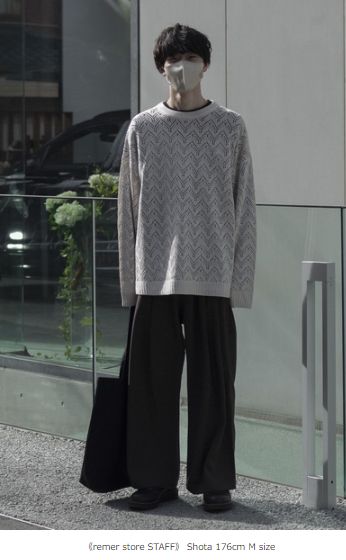 remer 透かし編み ニット size：M loose openwork over knit