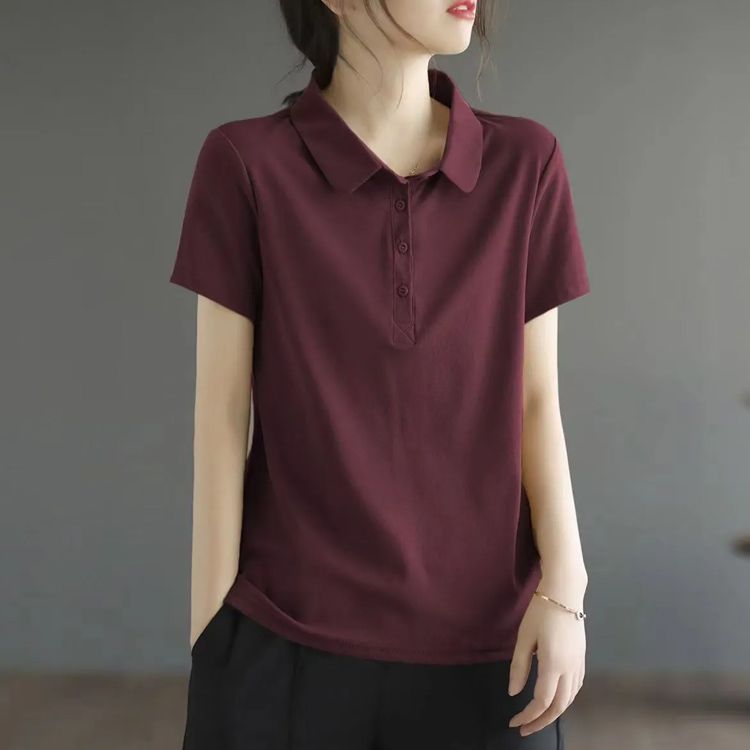 ポロシャツ レディース 半袖 Tシャツ 夏服 カットソー トップス