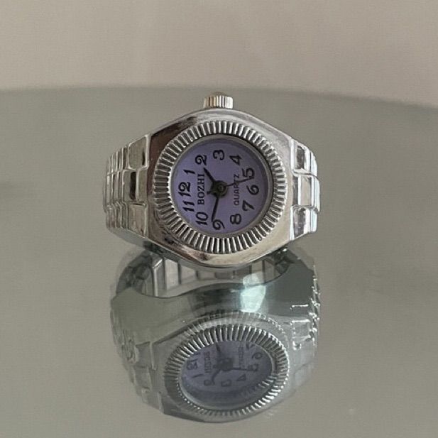 リングウォッチ mini時計 リングタイプ 指輪時計 - メルカリ