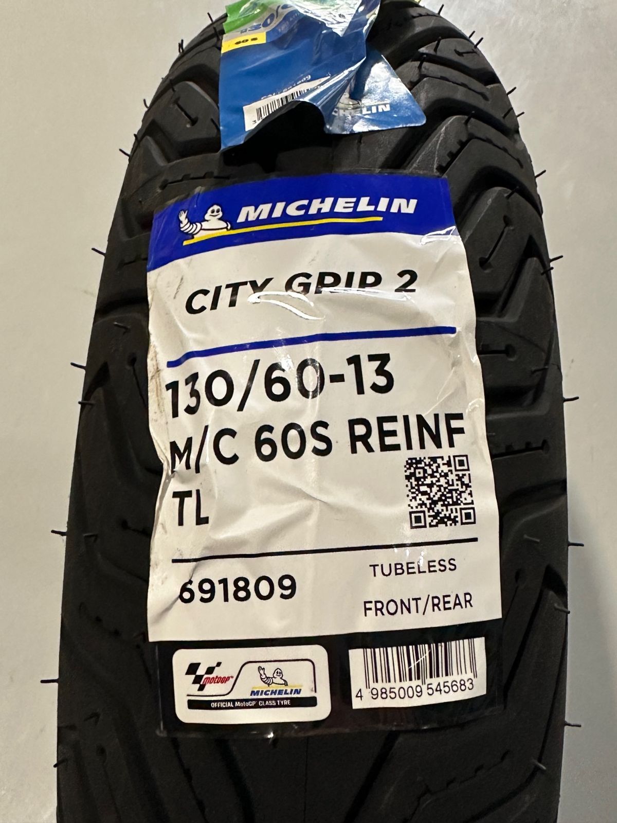MICHELIN ミシュラン 130 60-13 M C 60S REINF TL CITY GRIP 2 シティグリップ2 フロント リア 共用 タイヤ 691809