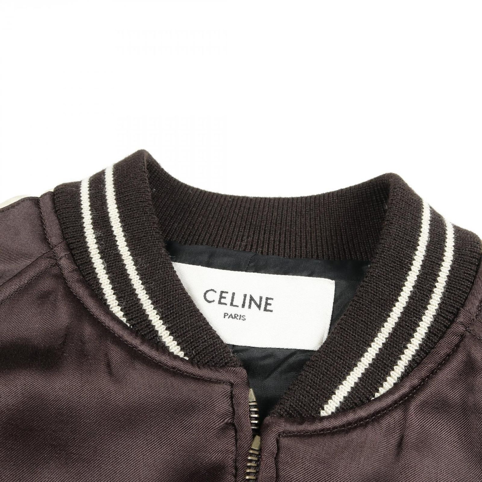セリーヌ CELINE ブルゾン Cロゴ スーベニア テディブルゾン 2V83G1641 ブラウン その他 ジャケット レディース Used B