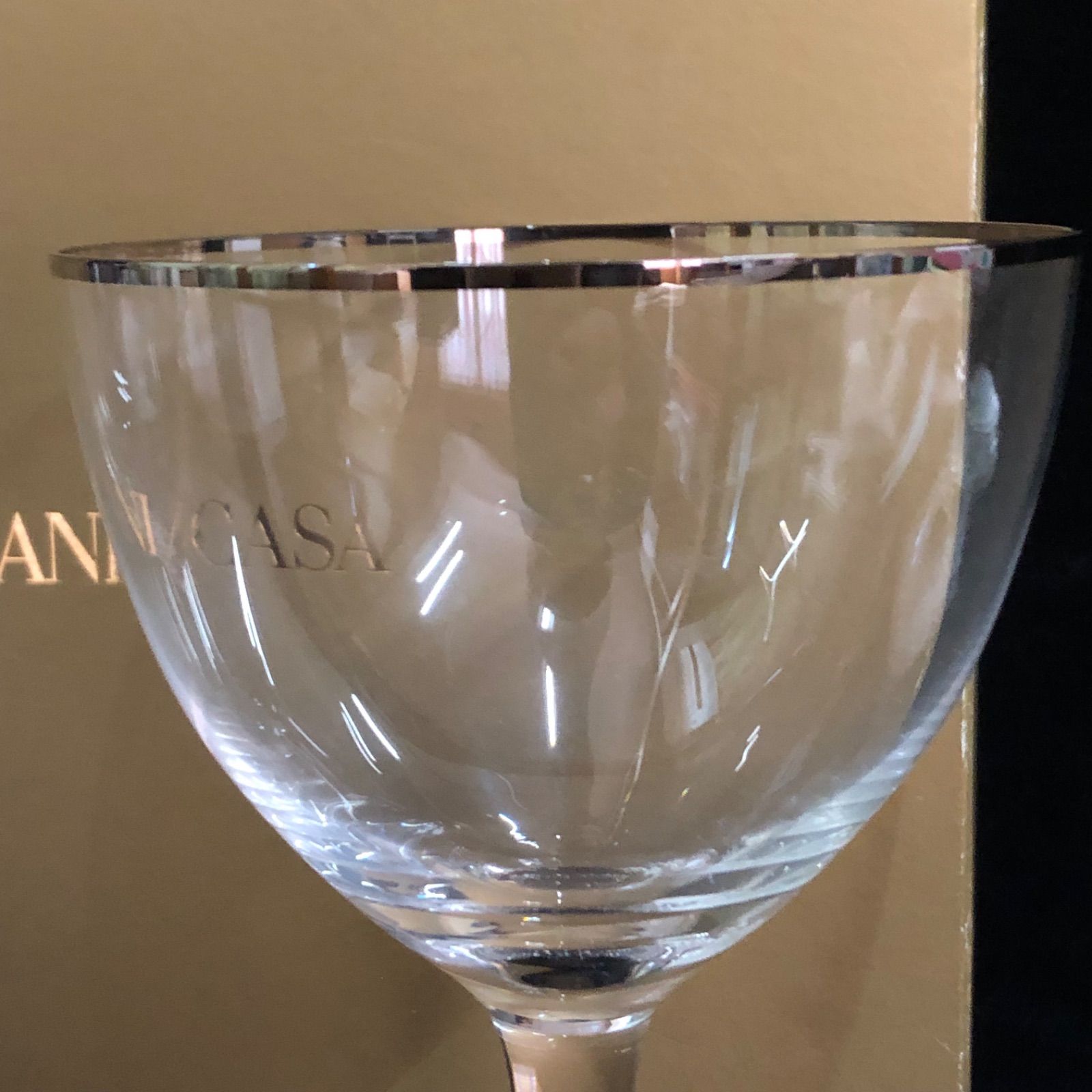 未使用 アルマーニ カーサ ARMANI CASA ワイングラス ペア ノベルティ 