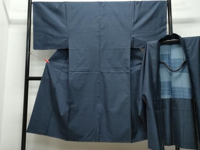平和屋着物●男性 本場大島紬 アンサンブル 100亀甲 総詰め 正絹 CAAS8448vf