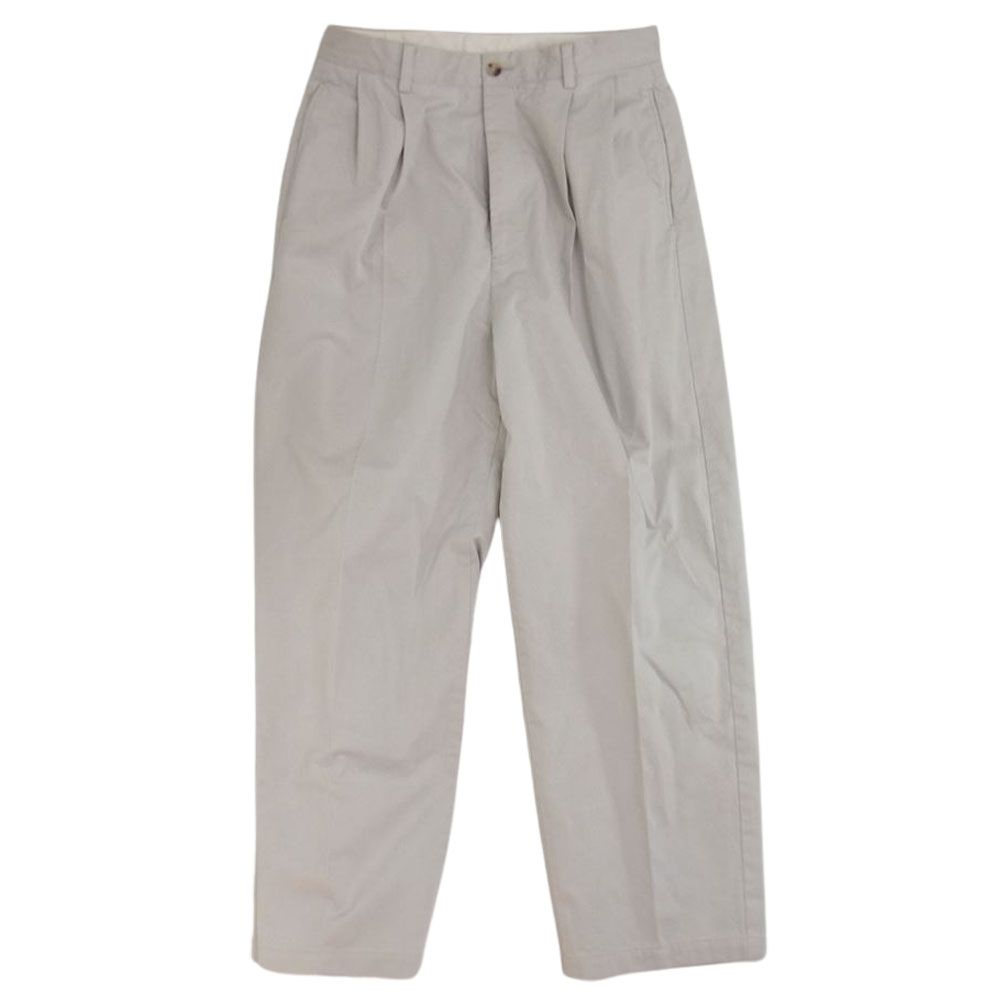 アプレッセ A. PRESSE 22SAP-04-04H  Chino Trousers チノ トラウザーズ パンツ ブラック系 2【美品】【中古】 アプレッセ A.PRESSE 22SS 22SAP-04-04H Chino Trousers 2タック チノ