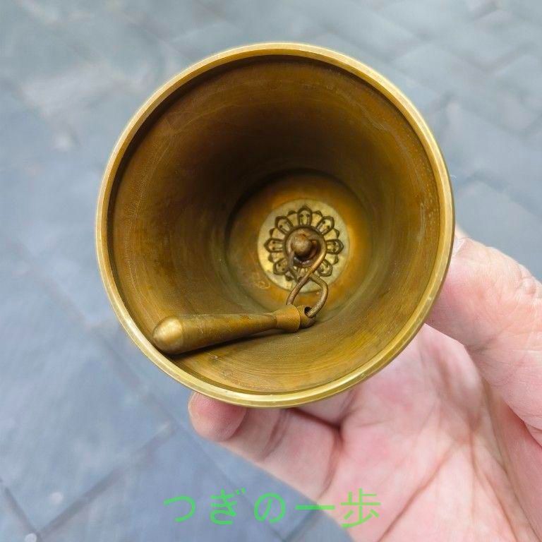 銅器 法器 五股金剛鈴 手揺鈴 彫刻 置物 開運 風水 工芸品