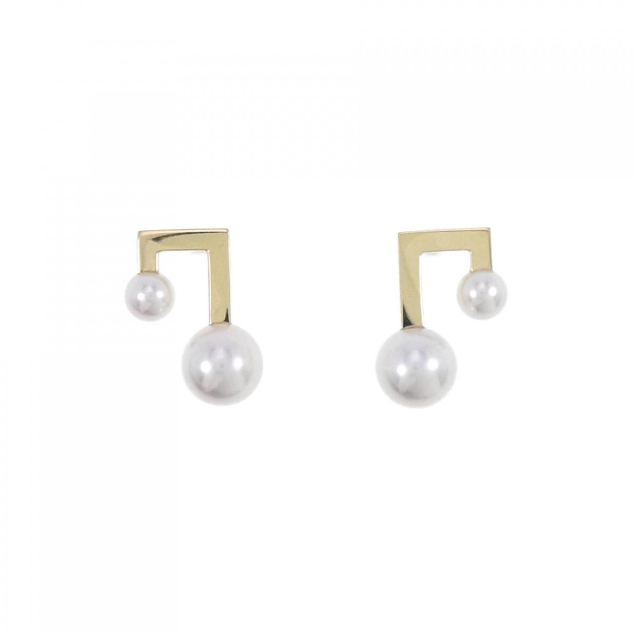 お値下げ不可【美品】4℃K10 WGピアス　 アクアマリンキュービックジルコニア 4℃ アクアマリン キュービックジルコニア ピアス K10(WG) 0.6g