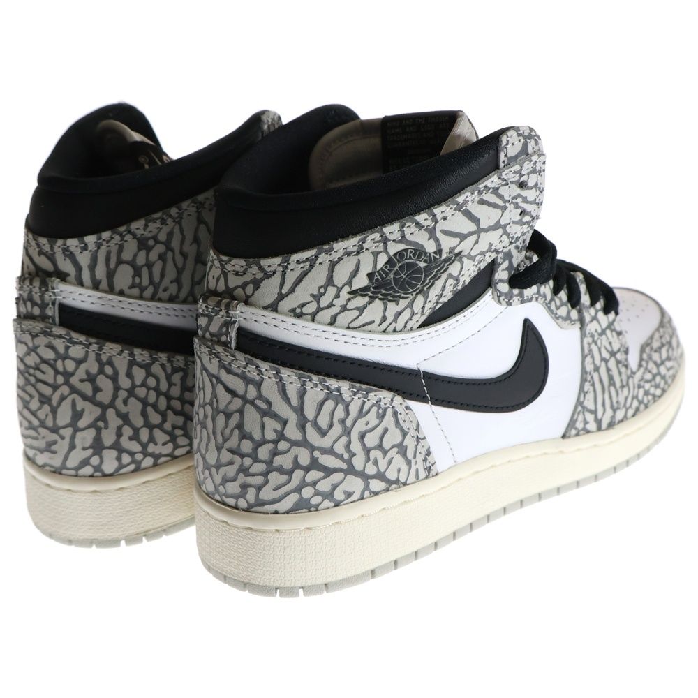 NIKE (ナイキ) GS AIR JORDAN 1 HIGH OG White Cement エア