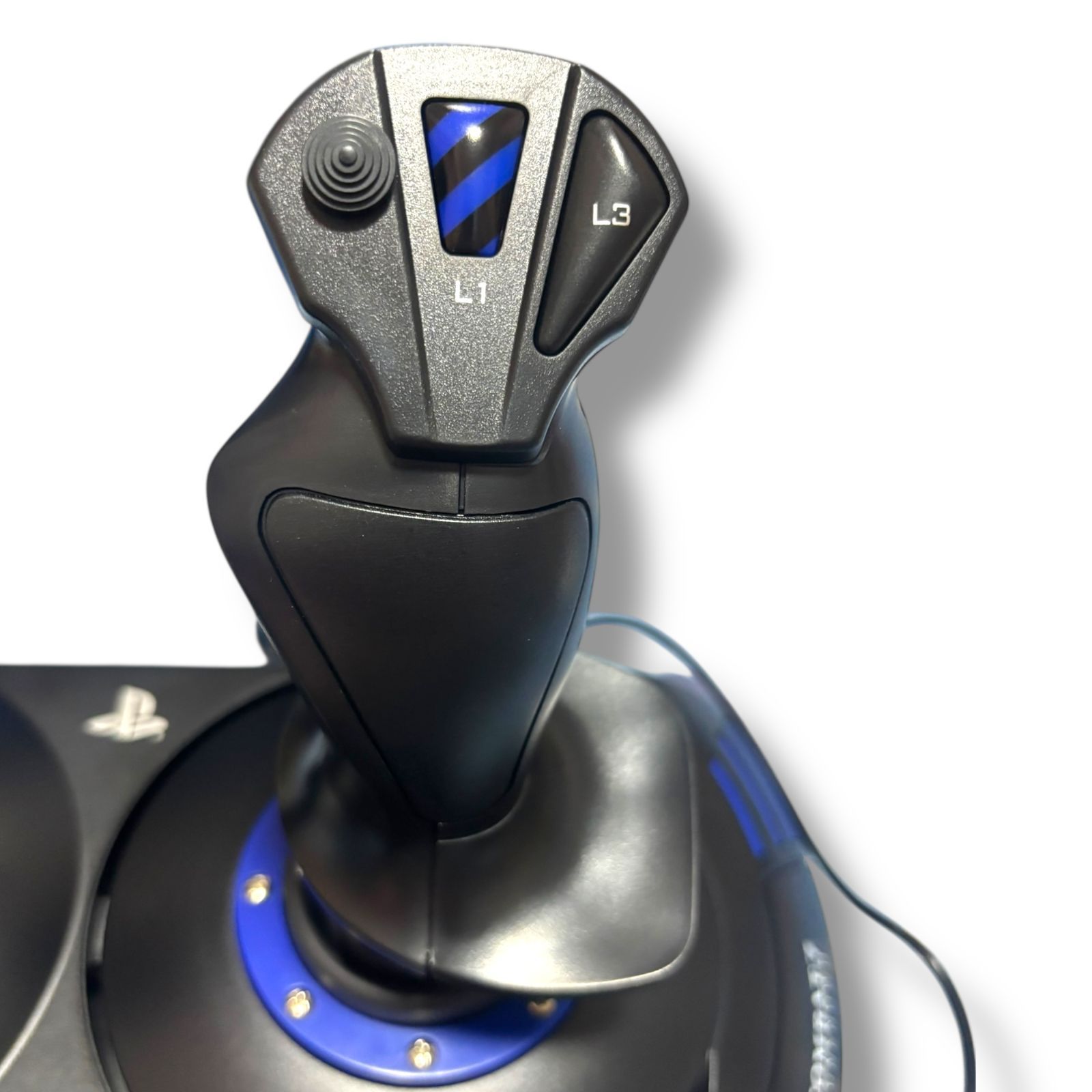 管理番号3032 Playstation公式ライセンス商品 Thrustmaster スラストマスター フライトスティック T Flight Hotas 4 PS5 PS4 PC 対応 フライトシミュレーター 着脱式スロットル プラグアンドプレイ UP786_INFO